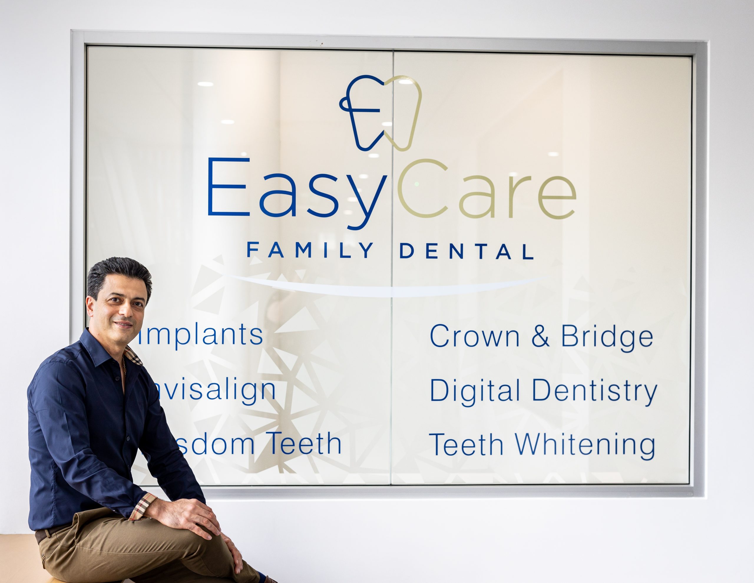 Bright waiting area at EasyCare Family Dental