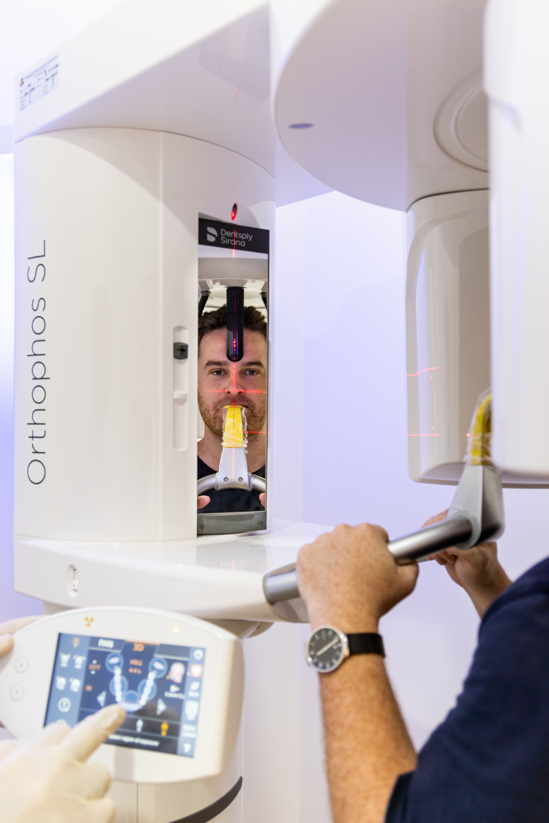 CBCT 3D scan used for dental implant planning