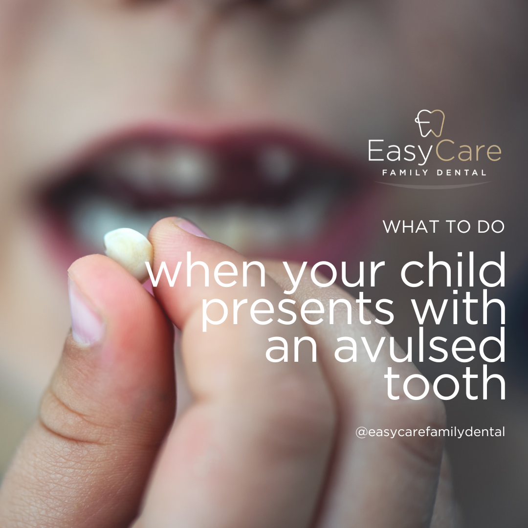 Avulsed tooth and first-aid kit illustration
