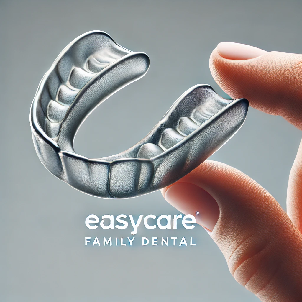 Custom sports mouthguard fitting at EasyCare Family Dental