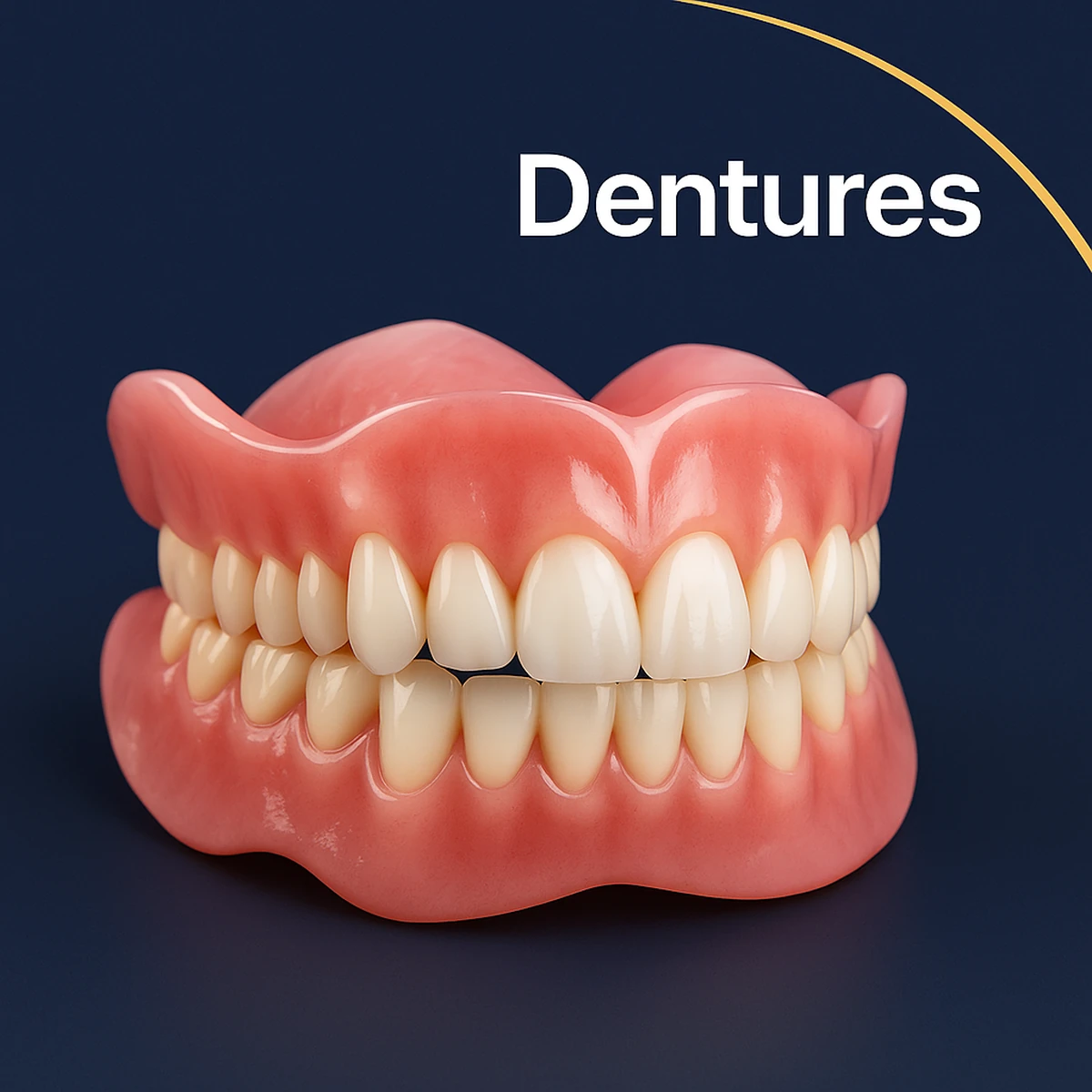 Full upper and lower dentures