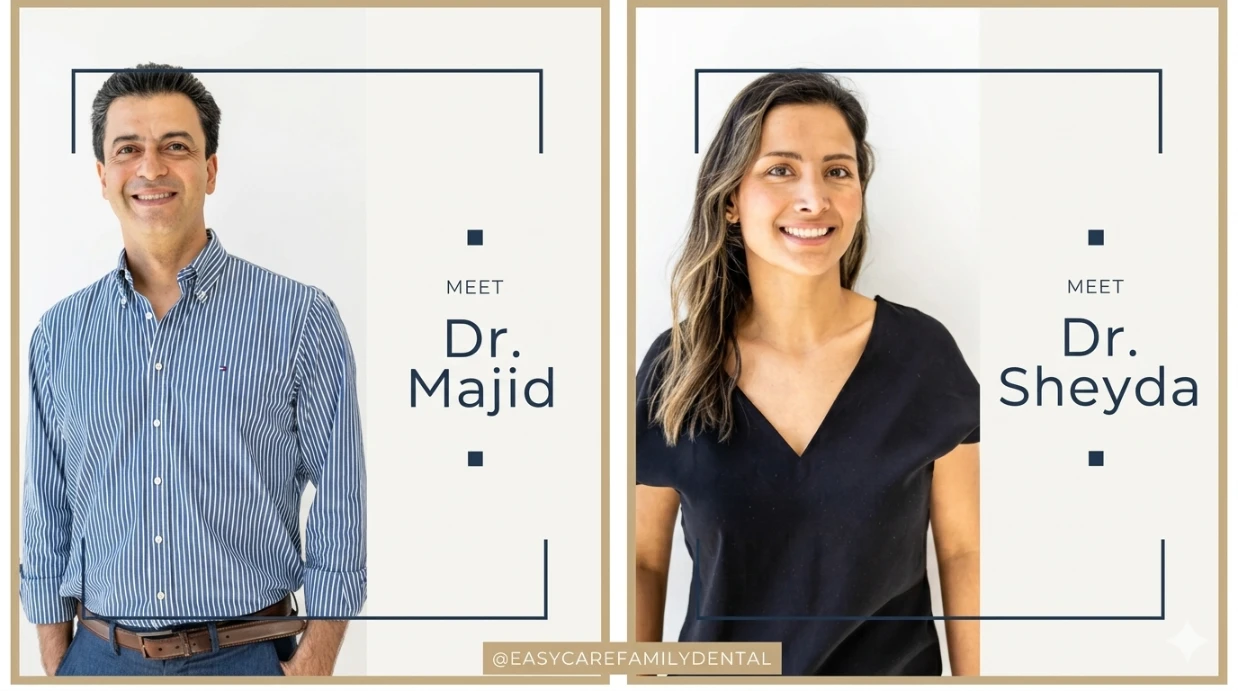 Dr Majid Serpoosh and Dr Sheyda Almasloo at EasyCare Family Dental in East Brisbane