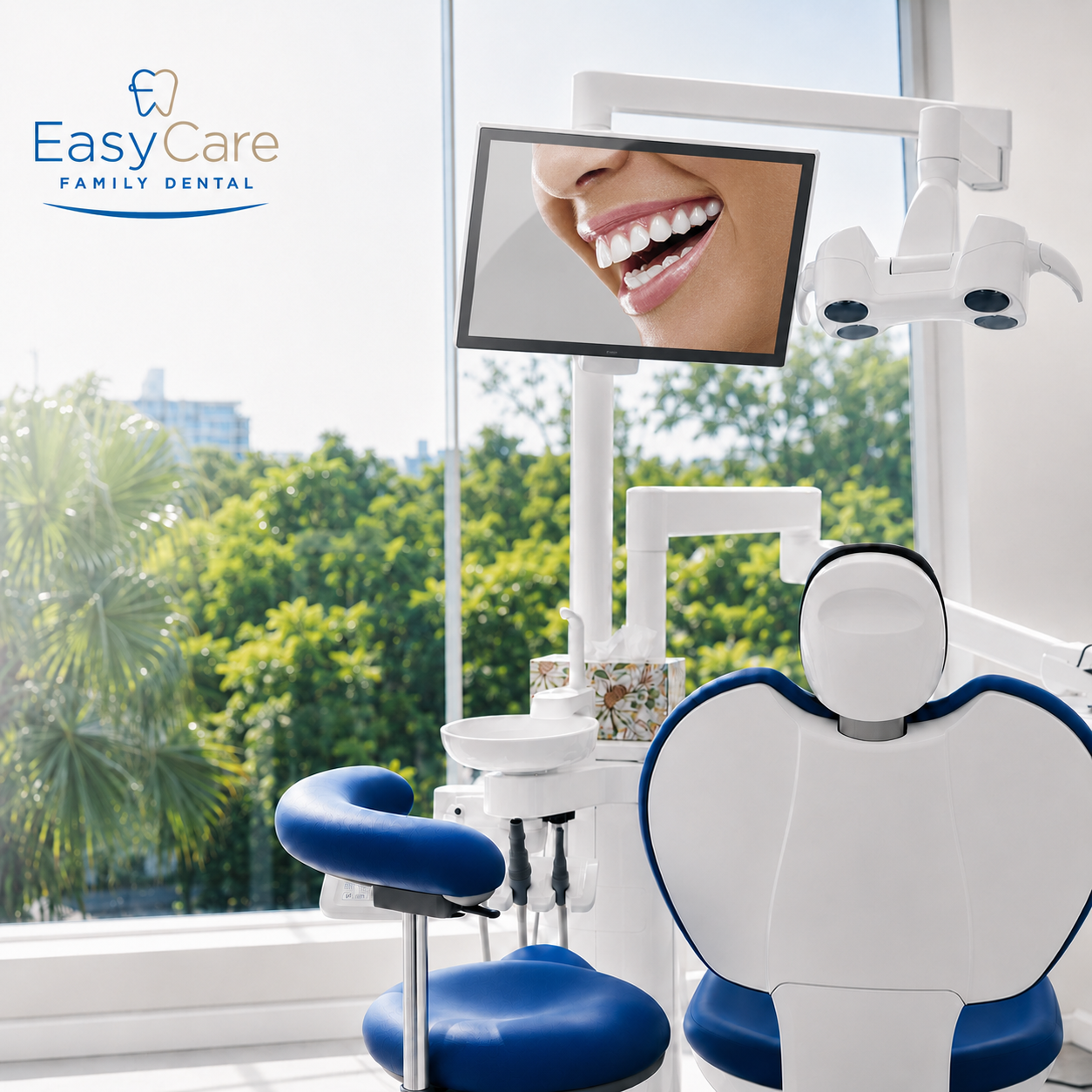 Emergency dentist Brisbane treatment room at EasyCare Family Dental in East Brisbane