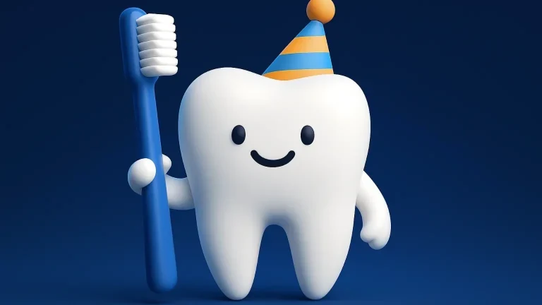 Illustration of children’s dental care