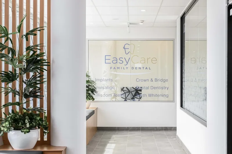 EasyCare clinic window on the left after exiting the Level 1 lift