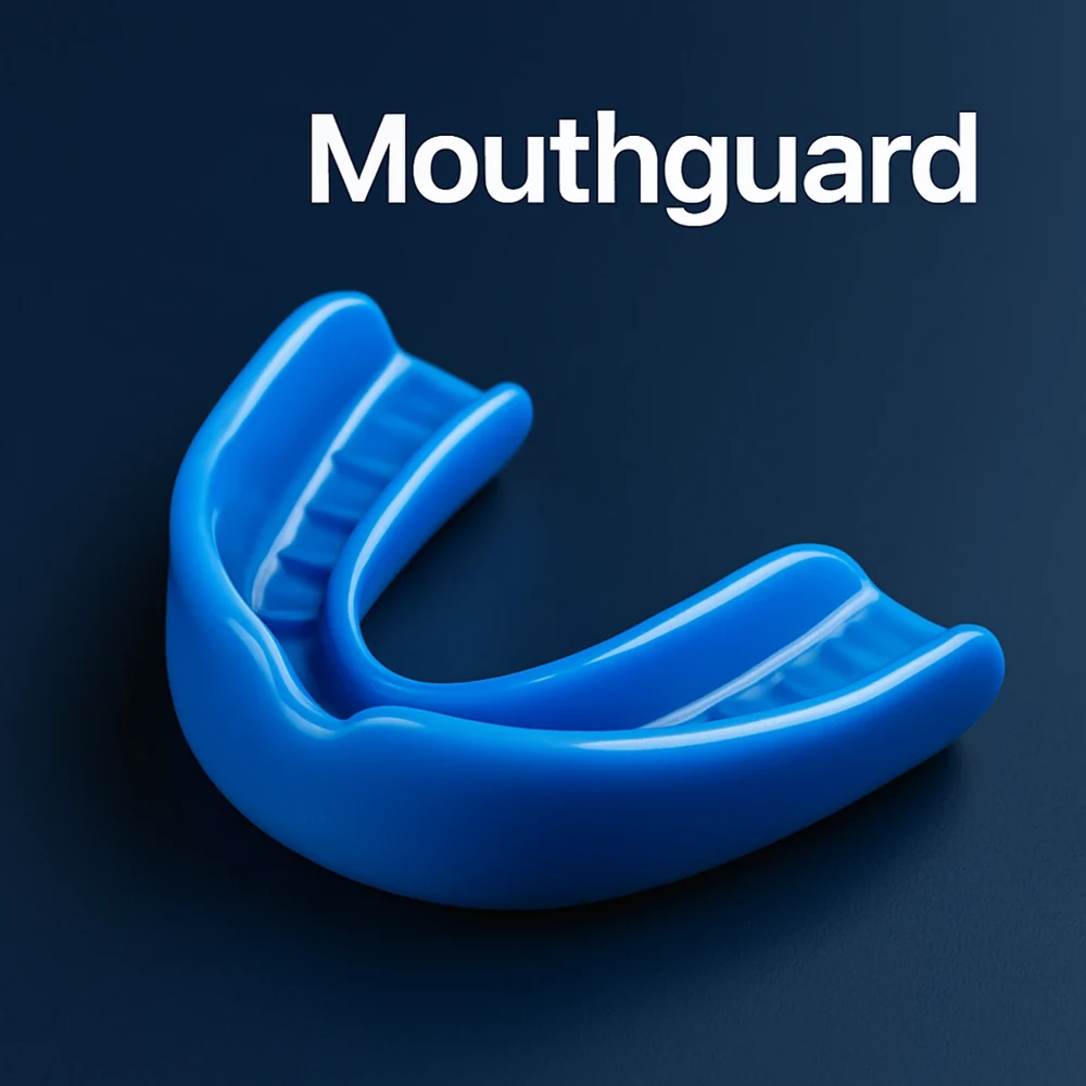 Illustration of a sports mouthguard